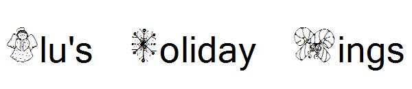 Blu's Holiday Dings字体