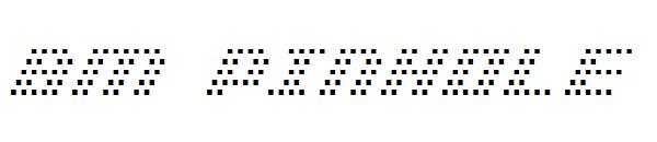 BM pinhole字体