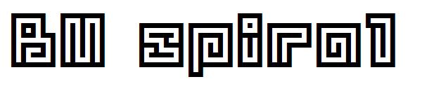 BM spiral字体