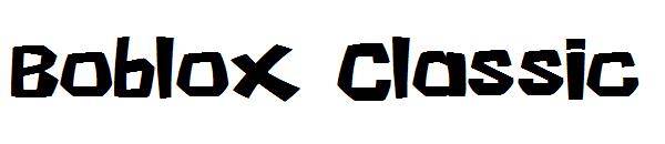 Boblox Classic字体