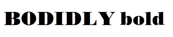 BODIDLY bold字体