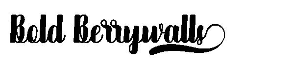 Bold Berrywalls字体