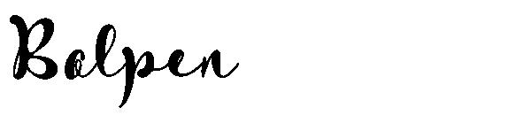 Bolpen字体