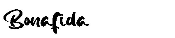Bonafida字体