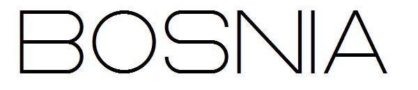 BOSNIA字体