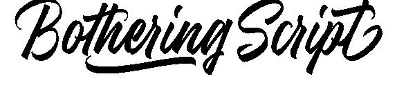 Bothering Script字体