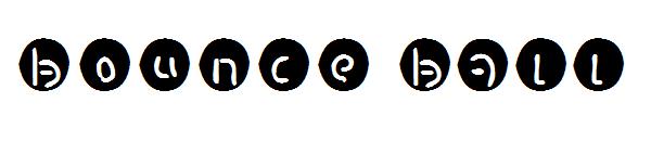 bounce ball字体