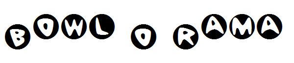 Bowl O Rama字体