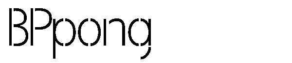 BPpong字体