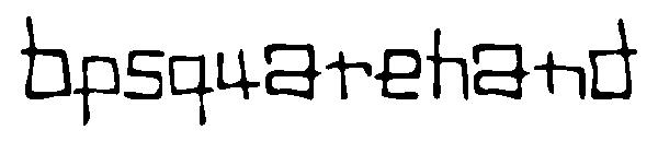 BPsquareHand字体
