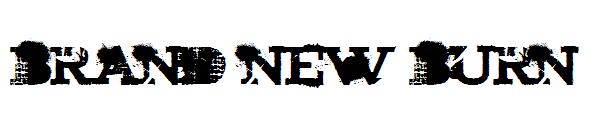 brand new burn字体