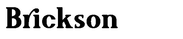 Brickson字体