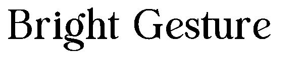 Bright Gesture字体