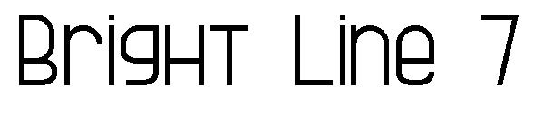 Bright Line 7字体