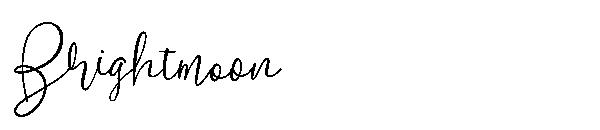 Brightmoon字体
