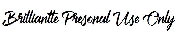 Brilliantte Presonal Use Only字体