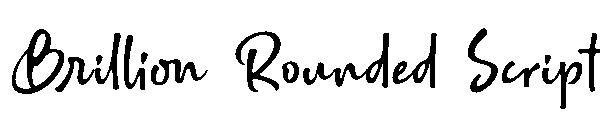 Brillion Rounded Script字体
