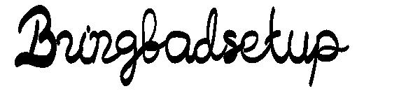 Bringbadsetup字体