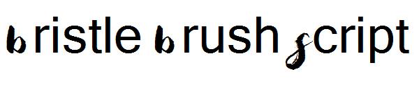 Bristle Brush Script字体