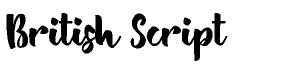 British Script字体