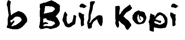 b Buih Kopi字体