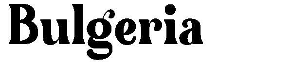 Bulgeria字体