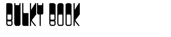 BULKY BOOK字体