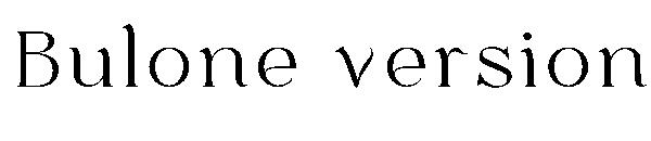 Bulone version字体
