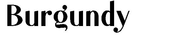 Burgundy字体