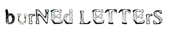 Burned Letters字体