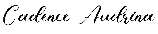 Cadence Audrina字体