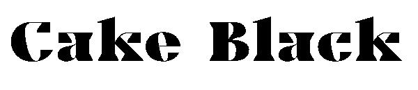 Cake Black字体