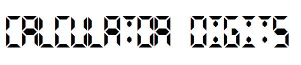 Calculator Digits字体