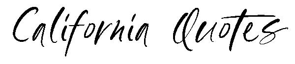 California Quotes字体