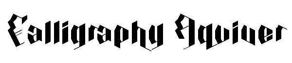Calligraphy Aquiver字体