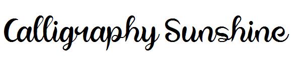 Calligraphy Sunshine字体