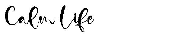 Calm Life字体