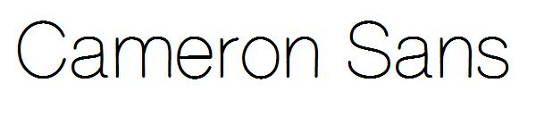 Cameron Sans字体