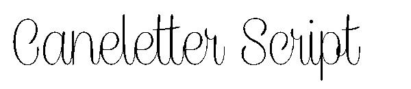 Caneletter Script字体