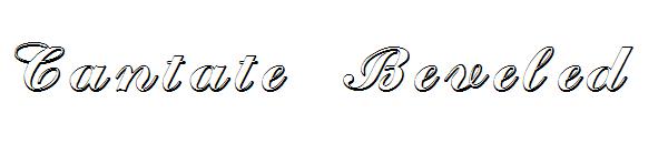 Cantate Beveled字体