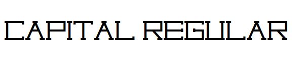 Capital regular字体