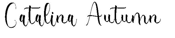 Catalina Autumn字体