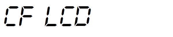 CF LCD 521字体