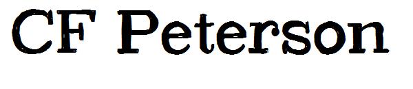 CF Peterson字体