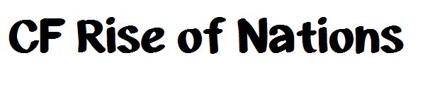 CF Rise of Nations字体