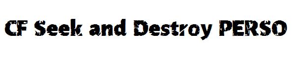 CF Seek and Destroy PERSO字体
