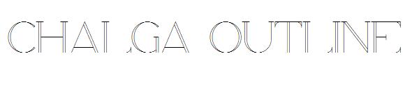 CHALGA OUTLINE字体