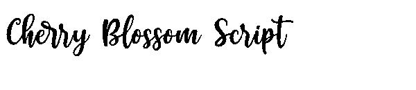 Cherry Blossom Script字体