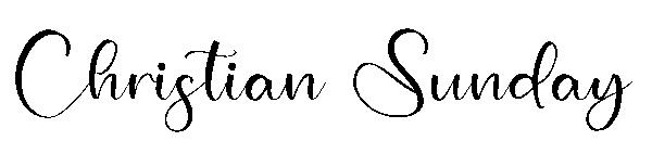 Christian Sunday字体