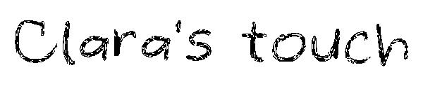 Clara's touch字体